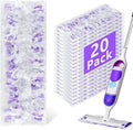 20 Pack Power Mop Refills Pad Compatible with Swiffer Power Mop Multi-Surface &Wood Mopping Pad Refills, Disposable Spray Wet Mopping Pad Replacement for Floor Cleaning