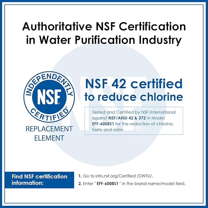 Waterdrop EDR3RXD1 Replacement for Everydrop® Filter 3, 4396841, 4396710, Kenmore® 46-9083, 46-9030, WD-F08 Refrigerator Water Filter, 3 Filters