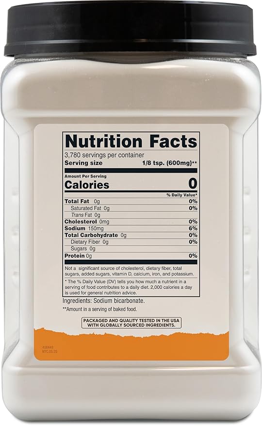 Nutricost Pantry Baking Soda (5 LBS) - For Baking, Cleaning, Deodorizing, and More