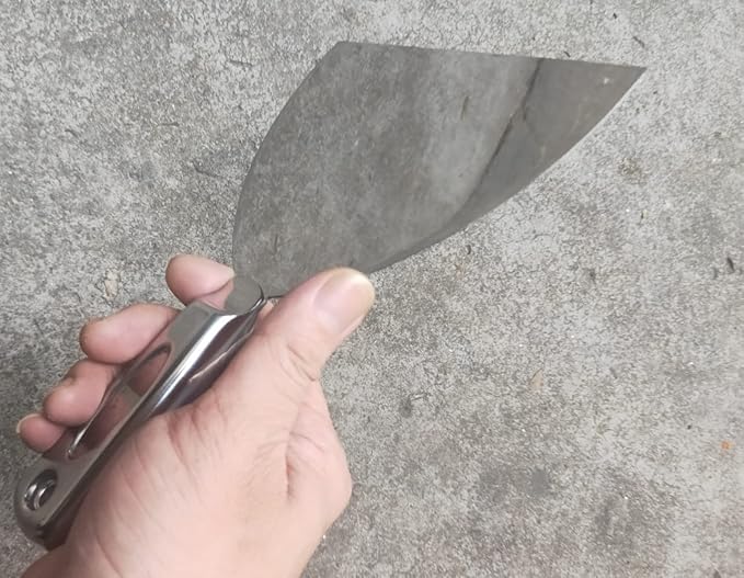 Flex All Stainless Steel Joint Knife Putty Scraper,6-Inch Professional Grade 420 stainless steel, All-Metal, Precision Ground Edge Putty Knife Tape Knife (6")