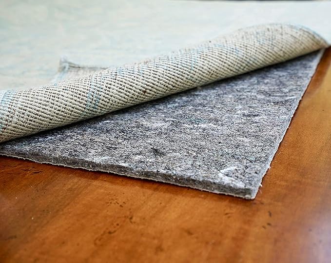 RUGPADUSA - Dual Surface - 8'x12' - 1/4" Thick - Felt + Rubber - Non-Slip Backing Rug Pad - Safe for All Floors