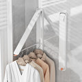 Clothes Drying Rack for Laundry Drying Rack Wall Mounted Clothes Hanger Rack Retractable Laundry Hanger Dryer Rack Space Saving Closet Organizer Aluminium (White)
