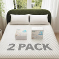 OhGeni 100% Waterproof Mattress Protector, Fitted Sheet,Full -2 Pack with Stretchable Pockets, Deep Sleep Noiseless Soft. Breathable Cooling Hypoallergenic Material, Mattress Cover for Bed