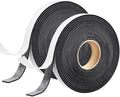 Seal Foam Tape,1/2 Inch W x 1/16 Inch T Weather Stripping for Door and Window, High Density Single Sided Closed Cell Door Insulation Weather Strip,2 Rolls 16FT Long Each