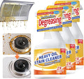 Kitchen Heavy Oil Cleaner, 2025 Newly Upgraded Heavy Duty Oil Stain Remover, 500 ML Multipurpose Cleaner Spray, Kitchen Degreaser Spray for Stovetops, Ovens, Range Hoods (3)