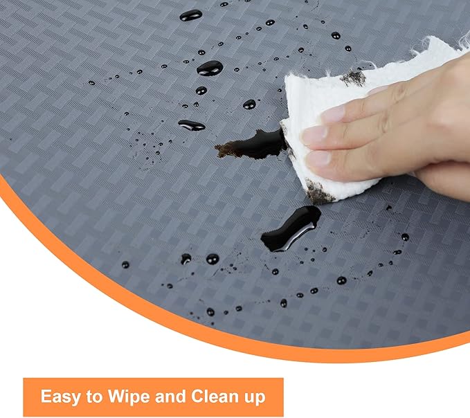 Shelf Liners for Kitchen Cabinets Non Adhesive Drawer Liner EVA Material Cupboard Mat Waterproof Refrigerator Mats Washable Fridge Liner for Cupboard and Desks Shelf Liner 23.6 x 393.7 Inches