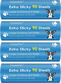 Extra Sticky Large Lint Roller Refills, 6.3'' Giant Lint Roller Refills for Pet Hair, Clothes&Furniture Cleaning, 360 Sheets in Total