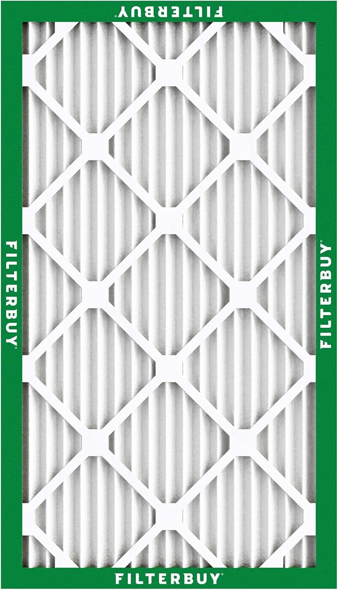 Filterbuy 12x24x1 Air Filter MERV 8 (MPR 700) Dust Defense Replacement (6-Pack), Electrostatic Pleated HVAC AC Furnace Filters, Made in USA (Actual Size: 11.50 x 23.50 x 0.75)
