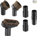 6 Pack For Shark Vacuum Attachments, Soft Horsehair Vacuum Brush Attachment with Vacuum Hose Adapter, 1 1/4 Vacuum Attachments for Multiple Household Vacuum Cleaners