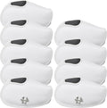 Golf Iron Covers 9pcs or 1pc Saffiano Leather Magnetic Club Headcover for Right Hand