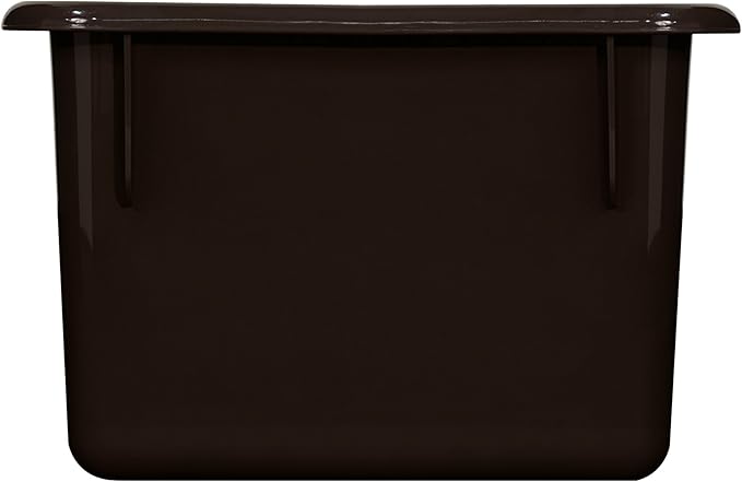 Wood Designs Cubby Storage Bin, Heavy Duty Plastic Containers for Kids Brown Cubby Tray Set of 30