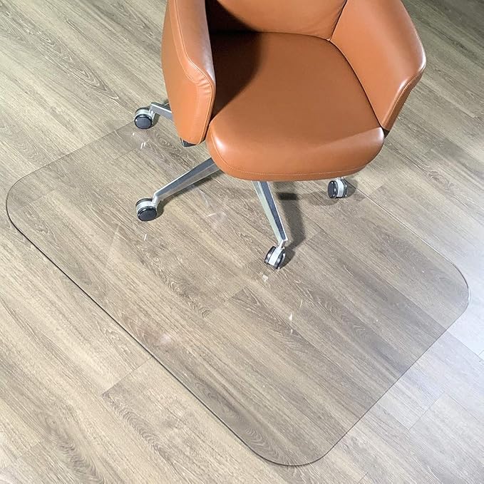 2Pack Crystal Clear 1/5" Thick 47" x 35" Heavy Duty Hard Chair Mat, Can be Used on Carpet or Hard Floor