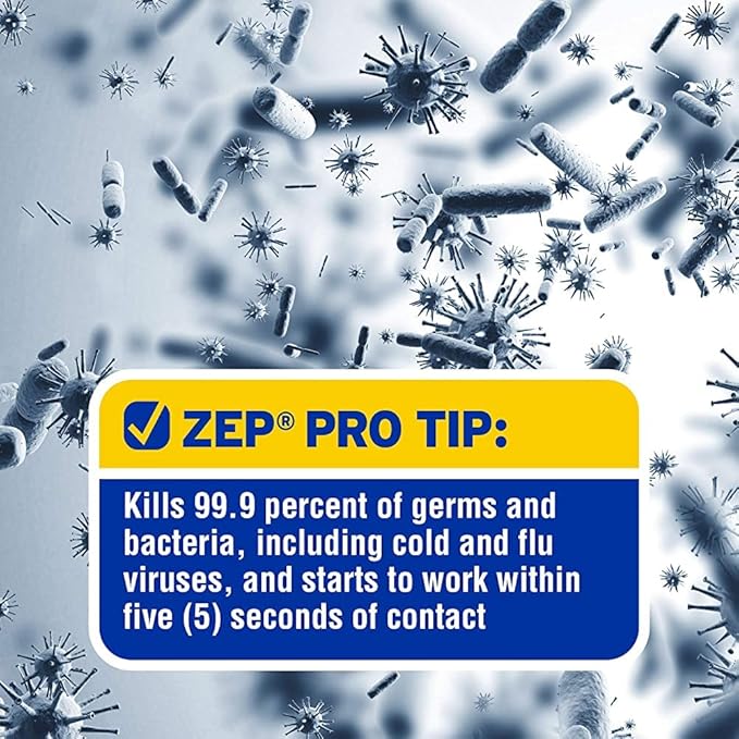 Zep Commercial Quick Clean Disinfectant - 1 Gallon (Case of 2) - ZUQCD128