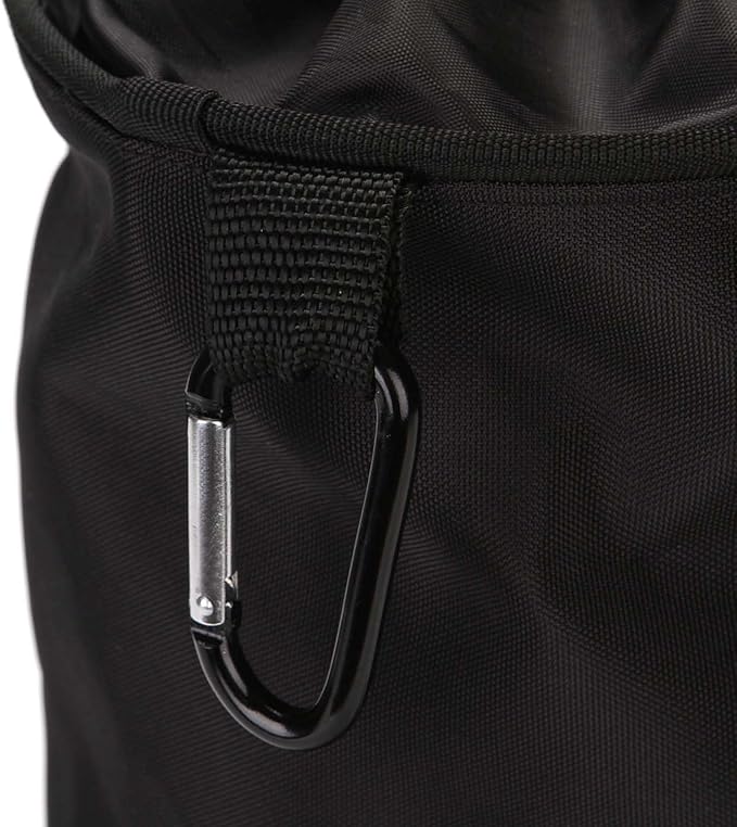 Clothespin Bag Hanging Clothesline Peg Organizer Storage Bags,Dust-proof (black)