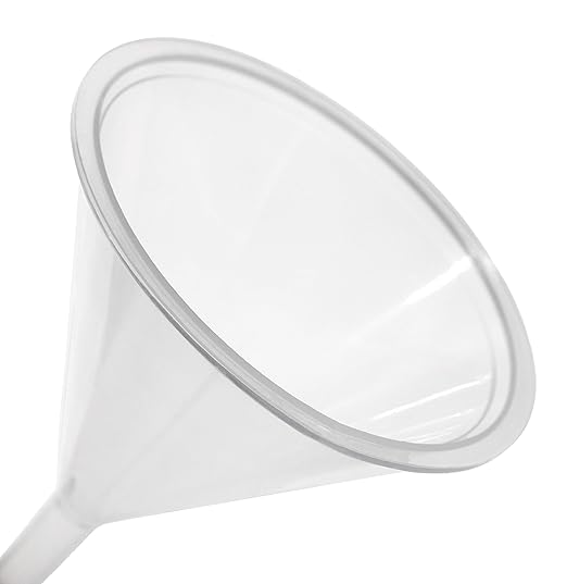 EISCO 10PK Filter Funnels, 2.6" - Polyethylene Plastic - Resistant to Acids & Alkalis - Great for Laboratory, Classroom or Home Use