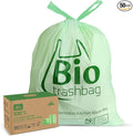 8 Gallon Compostable Trash Bags, 50 Count Drawstring Trash Bags Biodegradable, Heavy Duty Extra Thick Compost Bags, Kitchen Food Scrap Waste Bag, US BPI and OK Compost Home Certified