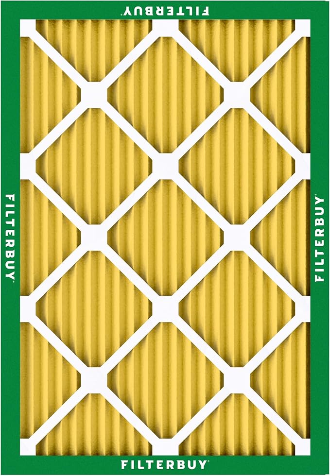 Filterbuy 15x20x1 Air Filter MERV 11 (MPR 1200) Allergen Defense Replacement (4-Pack), Electrostatic Pleated HVAC AC Furnace Filters, Made in USA (Actual Size: 14.50 x 19.50 x 0.75)