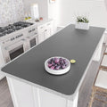 Warome Silicone Mat,78.7”x 23.6” Heat Resistant Mats for Countertop,Extra Large Countertop Protector Mat, Multi-functional Cuttable Kitchen Counter Mat, Silicone Mats for Kitchen Counter/Crafts- Grey