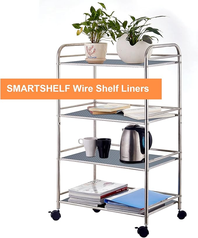 Shelf Liners for Kitchen Cabinets Non Adhesive Drawer Liner EVA Material Cupboard Mat Waterproof Refrigerator Mats Washable Fridge Liner for Cupboard and Desks Shelf Liner 23.6 x 236.2 Inches