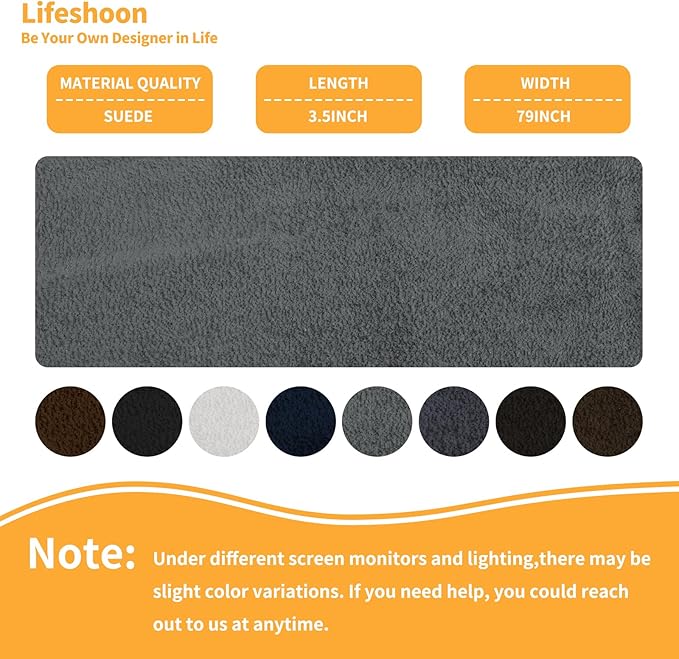 Fabric Repair Patches, Self-Adhesive Suede Patches Tape Durable, DIY Large Fabric Repair for Sofa, Couches, Furniture, Chair, Clothing （3.5X79 Inch, Brown）