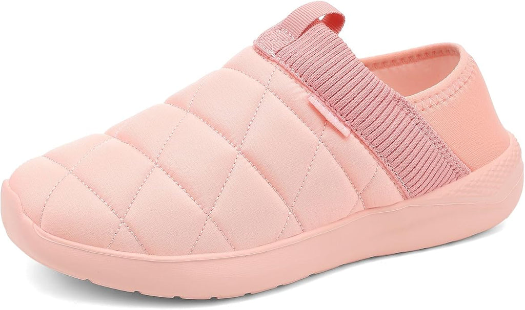 KUBUA Slippers for Men and Womens Indoor House Shoes Plush Slip on Outdoor Garden Loafers