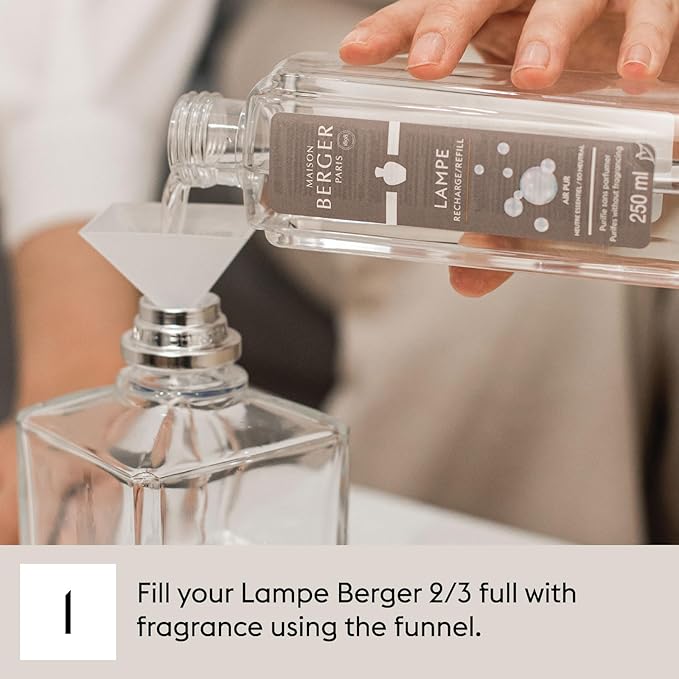 MAISON BERGER - Lolita Lempicka Home Fragrance Refill, 1L (33.8 Fluid Ounces) - Catalytic Diffuser Air Purifier - Holiday Scent - 160h Diffusion - French Luxury for Lampe Berger