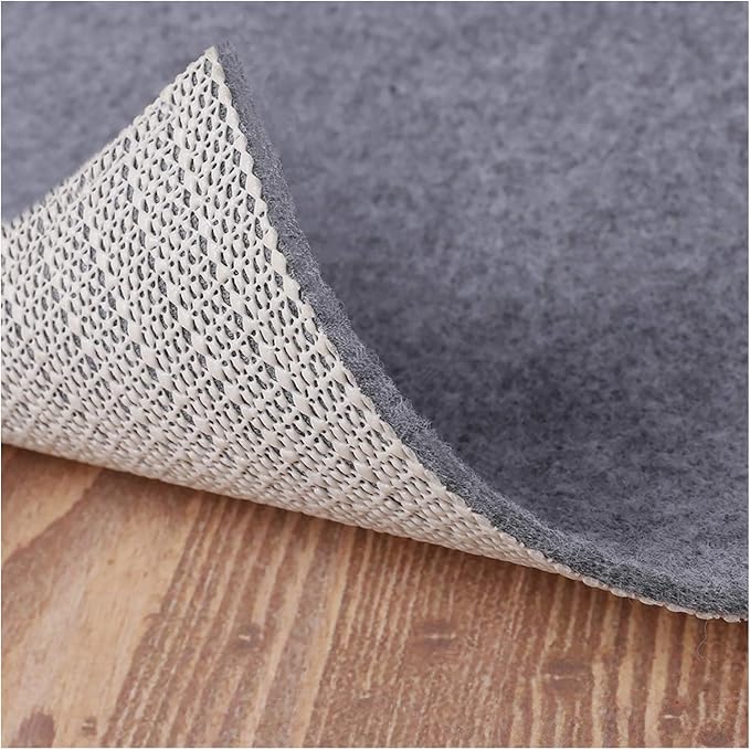 Non Slip Rug Pad Grippers - 8x10, 1/8" Thick, (Felt + Rubber) Double Layers Area Carpet Mat Tap, Provides Protection and Cushioning for Hardwood or Tile Floors