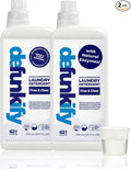 Laundry Detergent 62 Load/37.7 FlOz (2-Pack). 'Free & Clear' Liquid Laundry Detergent- Sensitive Skin. 'ProvenSafe' Laundry Soap Washing Detergent w/Odor & Stain Remover for Activewear & All Fabrics
