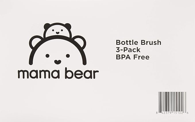 Amazon Brand - Mama Bear Bottle Brush (Pack of 36), White