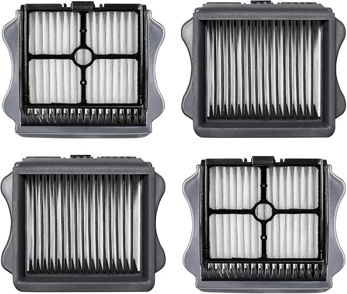 Vacuum Filter Replacement Compatible with Tineco iFloor 3, Floor ONE S3 & Floor ONE S5, Floor ONE S5 Pro Cordless Vacuum Cleaner, 4 Pack Replacement Filters
