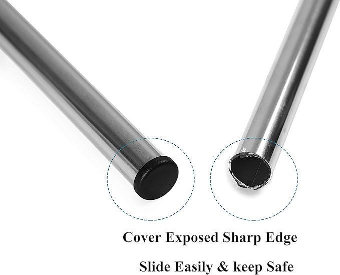 Plastic Plugs Furnigear Tubing End Caps Chair End Caps 1" Outside Bottom Round Tubing Caps Round Furniture Sliders Glides Black (Fit 0.9–0.94" Tube Inner Diameter, 40pack)
