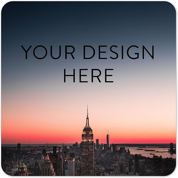 100 Custom Vinyl Stickers - Upload Your own Image, Text, Design, Logo - Personalized Logo Labels for Handmade, Packaging, Bottle, Jars, Candle, Brand Stickers (City, 6x6 Square)
