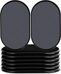 Reusable Large Furniture Sliders for Carpet, Furniture Movers Sliders, Carpet Movers Oval Heavy Duty Sofa Bed Table Desk Movers for Carpet –Quickly and Easily Move Any Item, Black (8 Pack)