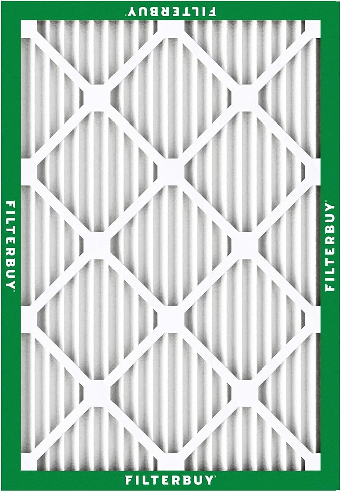 Filterbuy 8x14x1 Air Filter MERV 8 (MPR 700) Dust Defense Replacement (6-Pack), Electrostatic Pleated HVAC AC Furnace Filters, Made in USA (Actual Size: 7.50 x 13.50 x 0.75)