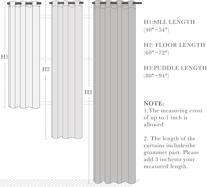 PONY DANCE Sage Green Blackout Curtains for Living Room - Thermal Insulated Window Treatment Panels, Room Darkening Blackout Drapes for Bedroom, 42 x 60 Inch, 2 Panels