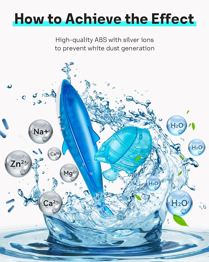 Leemone Humidifier Cleaner Float Shark & Fish -Humidifier Accessories Compatible with All Humidifiers and Fish Tanks(6 Pack)