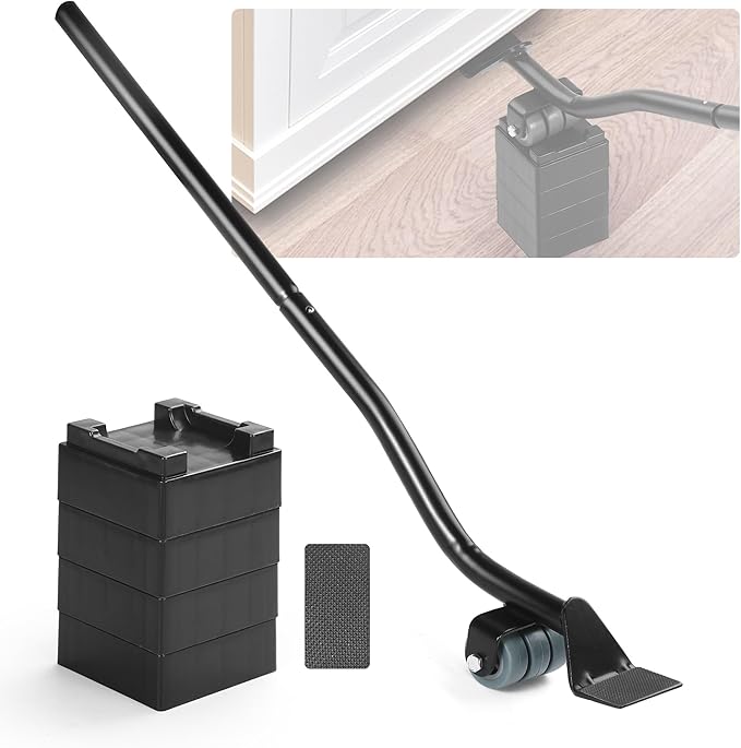 Furniture Lifter Tool, Appliance Lifter, Save 80% Effort, Lift Up to 800 Pounds Heavy Items, Furniture Lifter Jack for Heavy Furniture Appliance, Safely and Easily