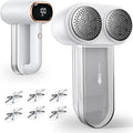 Fabric Shaver and Lint Remover, 6 Stainless Steel Blades, Dual-Head Rechargeable Sweater Shaver with LED Display, 3 Speeds, Electric Defuzzer for Clothes, Fuzz, Pills and Furniture