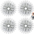 Shadowgallery Palm Brush Refills for OXO Steel Soap Dispensing Dish Brush - 4 Pack Cleaning Replacement Brush Head for OXO Palm Brush(Grey)