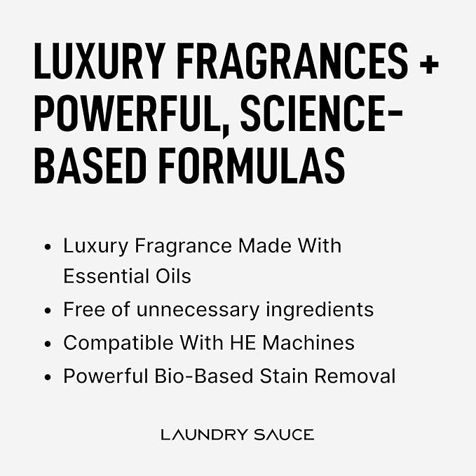Laundry Sauce - Signature Bundle Egyptian Rose, Scented Laundry Detergent Pods & Scent Booster, Fabric Softener, Dryer Sheets, Fabric Protection, Essential Oils, Long Lasting Luxury Fragrance