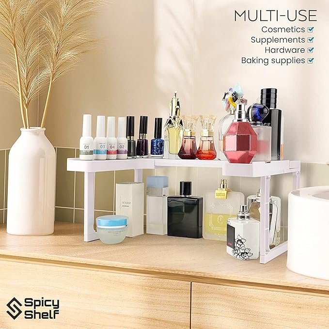 Spicy Shelf Patented Spice Rack and Stackable Organizer