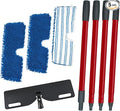 Microfiber Mops for Floor Cleaning, Flat Mop with 3 Reusable Pads and Extendable 58" Long Handle for O Cedar Dual-Action Microfiber Flip Mop , Dust Mop for Hardwood Floors, Wet & Dry Use