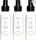 Begley's 3-in-1 Wrinkle Remover, Quick Fix Wrinkle Release, Static Cling Remover, Odor Eliminator and Fabric Refresher Spray - USDA Certified Biobased - Citrus, 3 oz Travel Size