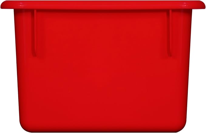 Wood Designs Cubby Storage Bin, Heavy Duty Plastic Containers for Kids Assorted Cubby Tray Set of 12