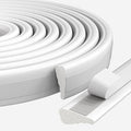 16.4 Ft Weather Stripping Seal Strip for Doors/Windows,Soundproofing Window Insulation Draft Stopper for Winter, Selfadhesive Foam Weather Strip for Door Frame,Door Gap Filler Noise Blocker(White)