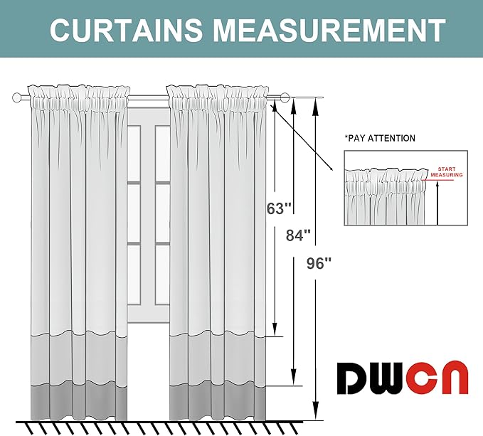 DWCN Blackout Curtains for Living Room Thermal Insulated, Energy Saving & Noise Reducing Bedroom Curtains, Sage Green, W 60x L 84 Inch, Set of 2 Rod Pocket Curtain Panels
