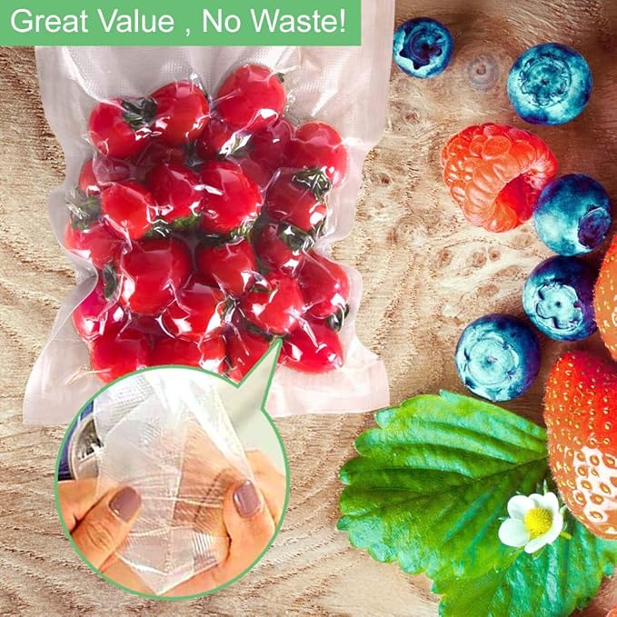 O2frepak 100 Gallon Size 11" x 16"Vacuum Sealer Bags with BPA Free and Puncture Prevention,Vacuum Seal Freezer Bags,Great for Sous Vide Vaccume Sealer PreCut Bags