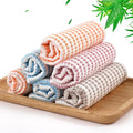 Kitchen Washcloths 6 Pack, 10x14 Inch Small Dish Cloth for Washing Dishes, Lint Free Fast Dry Reusable Cleaning Cloth, Ultra Soft & Scratch Free Waffle Dish Rag, Easy to Rinse Multicolor Dishcloth