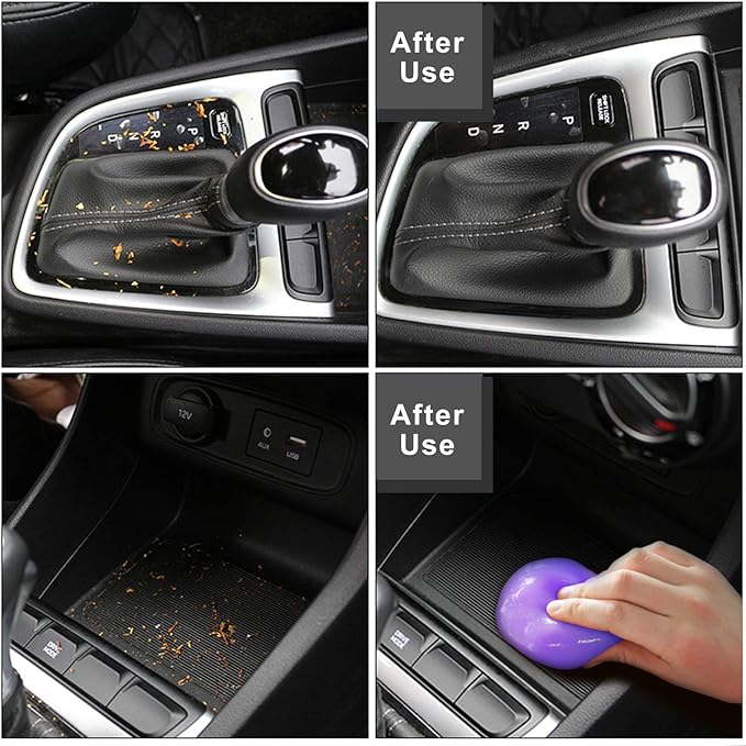 TICARVE Cleaning Gel for Car Detailing Car Vent Cleaner Cleaning Putty Gel Auto Car Interior Cleaner Dust Cleaning Mud for Cars and Keyboard Cleaner Cleaning Slime Purple