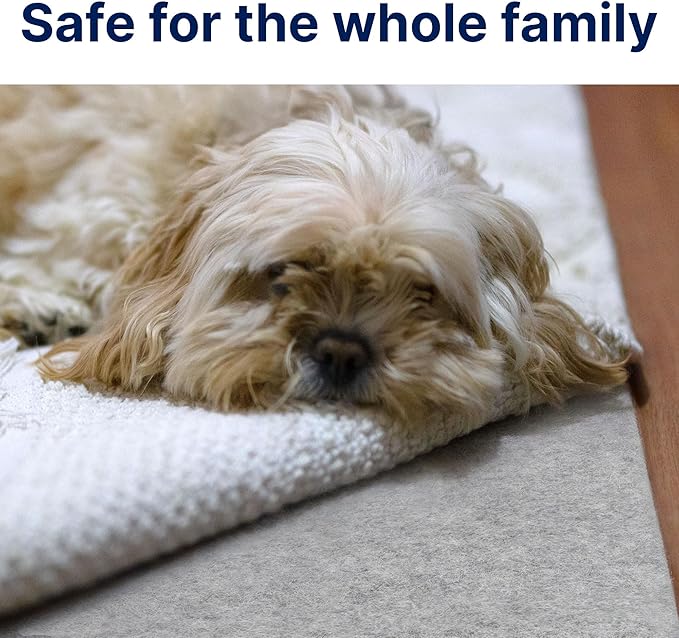 RUGPADUSA - Eco-Plush - 7' Square - 3/8" Thick - 100% Felt - Extra Cushioned Rug Pad - Available in 3 Thicknesses, Many Custom Sizes